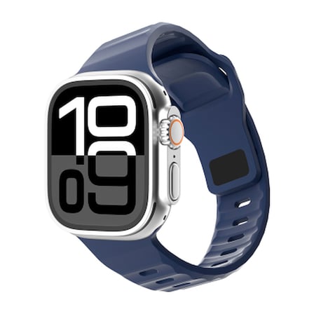 Apple Watch 10 46mm Zore KRD-160 Silikon Kordon Strap Kayış Apple Watch 10 46mm, Akıllı Saat ve Aksesuarları Zore - Lacivert