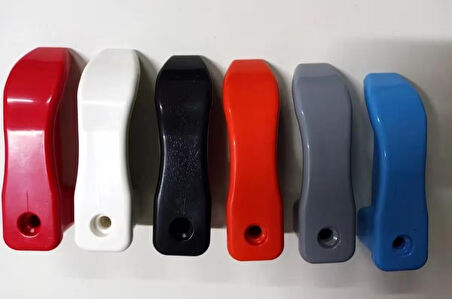 Bariyerli Güvenli Ve Kırılmaz Kapı Kolu (KIRMIZI-BEYAZ)