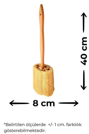 Doğal Kabak Lifi 4'lü Banyo Hamam Kese Seti (Yüz + Vücud + Sırt) Set3