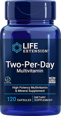 Life Extension Two-Per-Day Multivitamin 120 Capsules