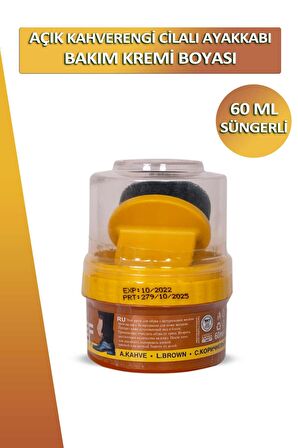 Bağcık + Nuri Leflef Cilalı Ayakkabı Bakım Kremi Boyası Süngerli 60 ML Set