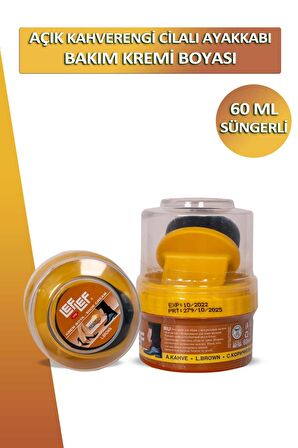 Bağcık + Nuri Leflef Cilalı Ayakkabı Bakım Kremi Boyası Süngerli 60 ML Set