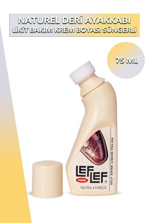 Bağcık + Nuri Leflef Deri Likit Ayakkabı Bakım Boyası Süngerli 75 ML Set