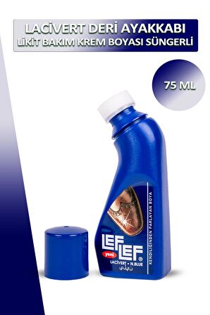 Bağcık + Nuri Leflef Deri Likit Ayakkabı Bakım Boyası Süngerli 75 ML Set