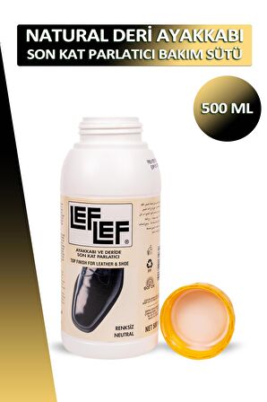 Bağcık + Nuri Leflef Ayakkabı ve Deri Son Kat Parlatıcı Bakım Sütü 500 ML Set