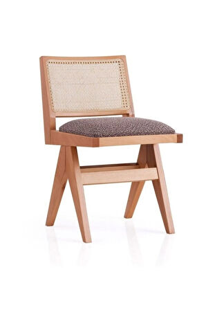 Lofoten Pergel Hazeranlı Hasırlı Ahşap Sandalye