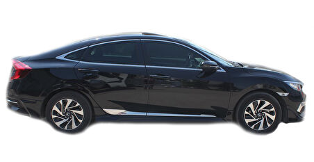 Honda Civic 10 Cam Çıtası 8 Prç Krom 2016 ve Sonrası