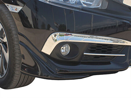 Honda Civic 10 Ön Tampon Altı 2 Prç Fiber 2016 ve Sonrası