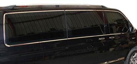 VW Caravelle T5.5 Cam Çerçevesi 14 Prç Krom (U.Ş) Tek Sürgü 2010-2015