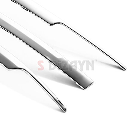 S-Dizayn VW Tiguan Krom Arka Tampon Alt Çıtası 3 Prç. 2016-2024