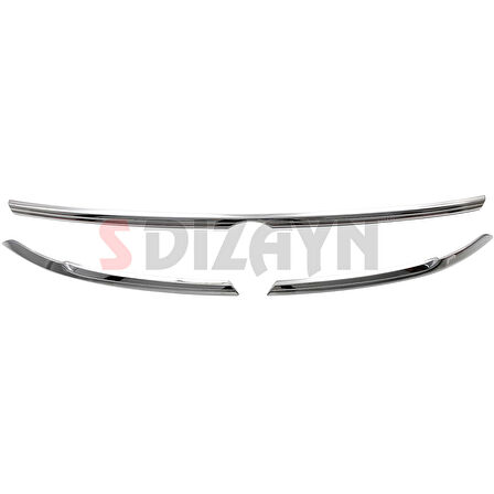 S-Dizayn VW Tiguan Krom Far Üst Çıtası 3 Prç. 2016-2020