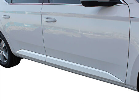 Skoda Super B8 Yan Kapı Çıtası 4 Prç. Krom 2015 ve Sonrası