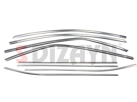 S-Dizayn Toyota Corolla Krom Cam Çerçevesi 8 Prç. 2013-2018 A+ Kalite