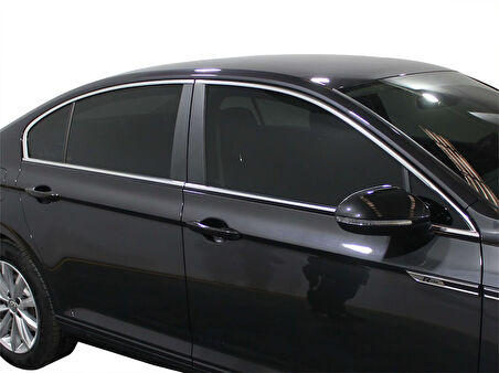 VW Passat B8.5 Cam Çerçevesi 8 Prç Krom 2019 ve Sonrası