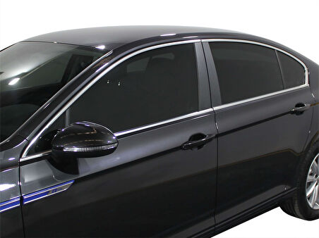 VW Passat B8.5 Cam Çerçevesi 8 Prç Krom 2019 ve Sonrası