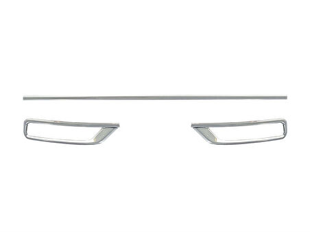 VW Passat B8.5 Egzoz Çıkışı 3 Prç Krom 2019 ve Sonrası