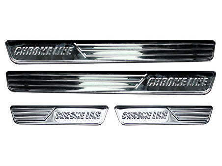 Renault Clio 4 Chrome Line Kapı Eşiği 4 Prç Krom 2013-2019