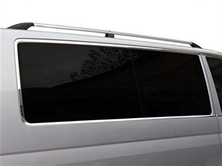 VW Transporter T6 Cam Çerçevesi 14 Prç Krom (K.Ş) Çift Sürgü 2015 ve Sonrası
