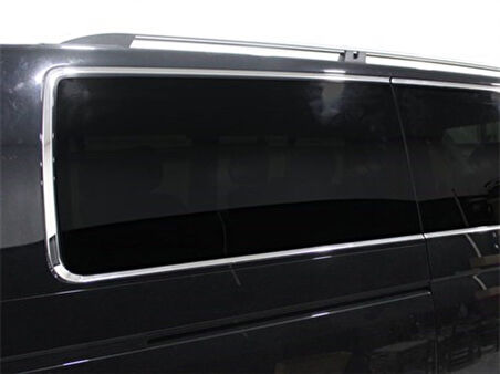 VW Transporter T6.1 Cam Çerçevesi 14 Prç. Krom (U.Ş.) Çift Sürgü 2020 ve Sonrası