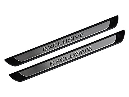 S-Dizayn Peugeot Partner Krom Kapı Eşik Koruması Exclusive Line 1998-2008 2 Parça