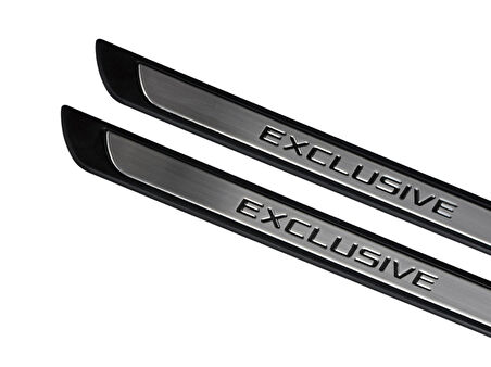 S-Dizayn Peugeot Partner Krom Kapı Eşik Koruması Exclusive Line 1998-2008 2 Parça