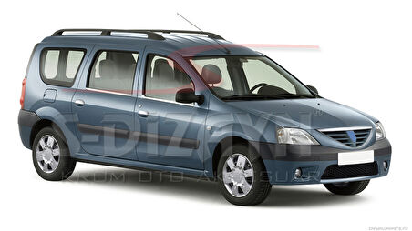 S-Dizayn Dacia Logan Mcv Krom Cam Çıtası 4 Prç 2005-2012