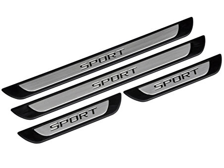 S-Dizayn Toyota Corolla Verso 3 Krom Kapı Eşik Koruması Sport Line 2006-2009 4 Parça
