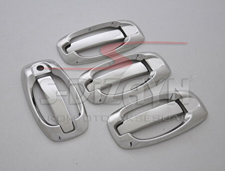 S-Dizayn Fiat Doblo Krom Kapı Kolu 4 Kapı 8 Prç 2010-2022 (Set)