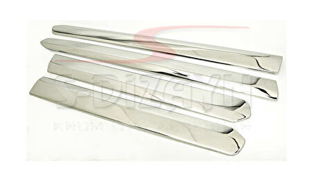 S-Dizayn Fiat Doblo Krom Yan Kapı Çıtası 4 Prç 2010-2022