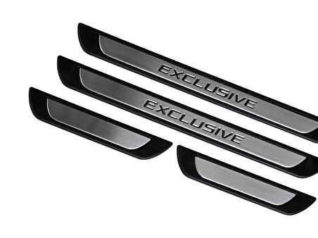 S-Dizayn Honda Jazz Krom Kapı Eşik Koruması Exclusive Line 2002-2008 4 Parça