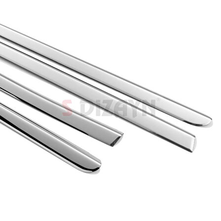 S-Dizayn Dacia Duster Krom Cam Çıtası 4 Prç. 2018-2024