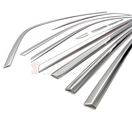 S-Dizayn Renault Megane 4 SD Krom Cam Çerçevesi 12 Prç. 2016-2020 A+ Kalite