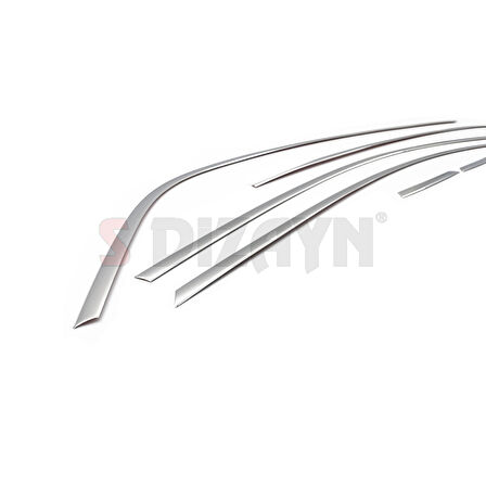 S-Dizayn Renault Megane 4 SD Krom Cam Üst Çıtası 6 Prç. 2016-2020