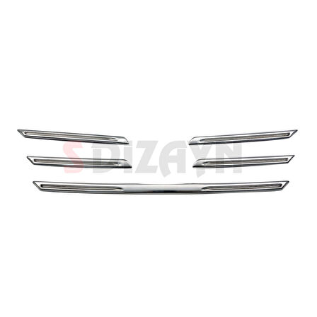 S-Dizayn Renault Megane 4 Krom Ön Panjur 5 Prç. 2016-2020