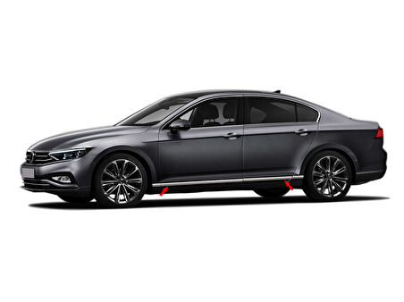 S-Dizayn VW Passat B8.5 Krom Yan Kapı Çıtası 8 Parça 2019-2023