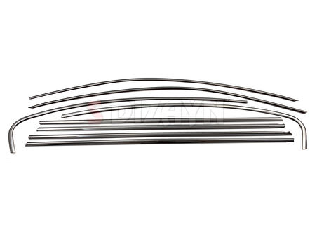 S-Dizayn VW Passat B8.5 Krom Cam Çerçeve 8 Parça 2019-2023