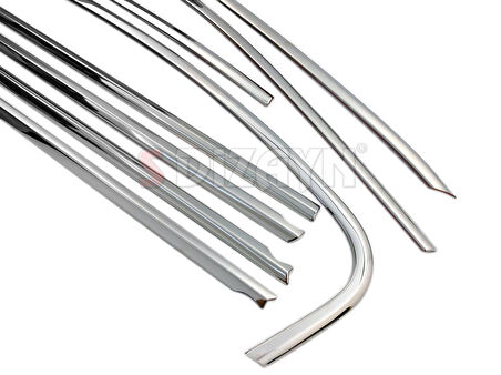 S-Dizayn VW Passat B8.5 Krom Cam Çerçeve 8 Parça 2019-2023