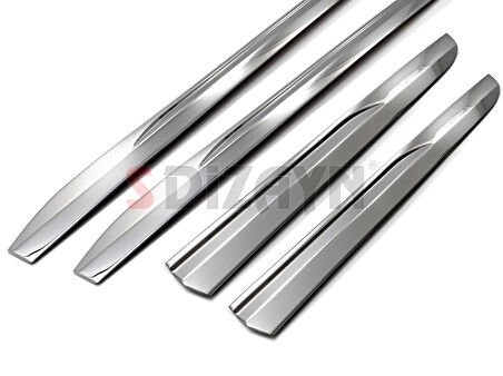 S-Dizayn Renault Clio 5 Krom Yan Kapı Çıtası 4 Prç. 2019 Üzeri