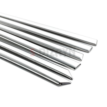 S-Dizayn Peugeot 2008 2 Krom Cam Çıtası 6 Prç 2020-2023