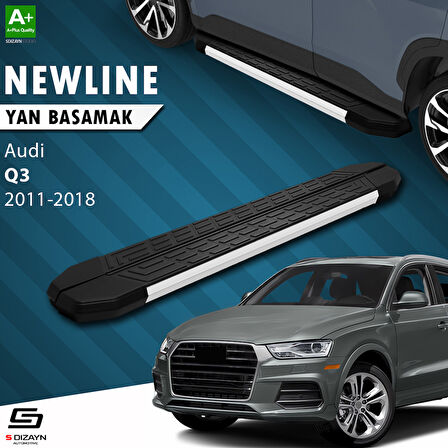 S-Dizayn Audi Q3 8U NewLine Aluminyum Yan Basamak 173 Cm 2011-2018 A+ Kalite