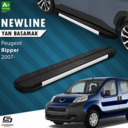 S-Dizayn Peugeot Bipper NewLine Aluminyum Yan Basamak 173 Cm 2007-2017 A+ Kalite