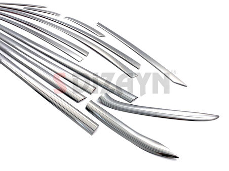 S-Dizayn Ford Fiesta Krom Cam Çerçevesi 16 Parça 2009-2017 A+ Kalite