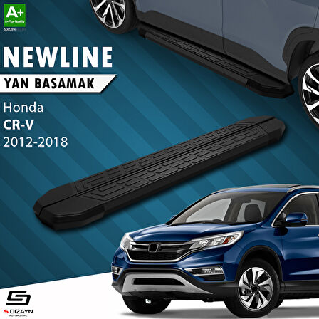 S-Dizayn Honda CR-V 4 NewLine Siyah Yan Basamak 173 Cm 2012-2018 A+ Kalite