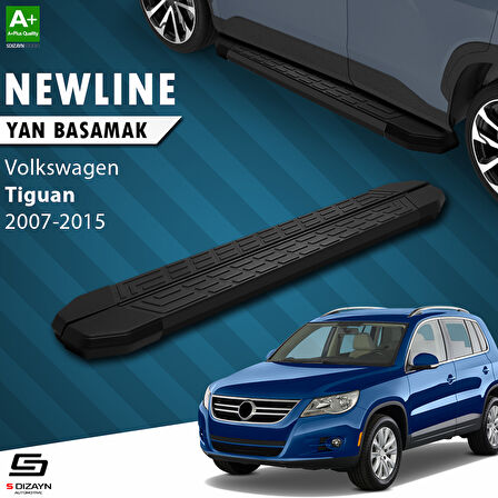 S-Dizayn VW Tiguan NewLine Siyah Yan Basamak 173 Cm 2007-2015 A+ Kalite