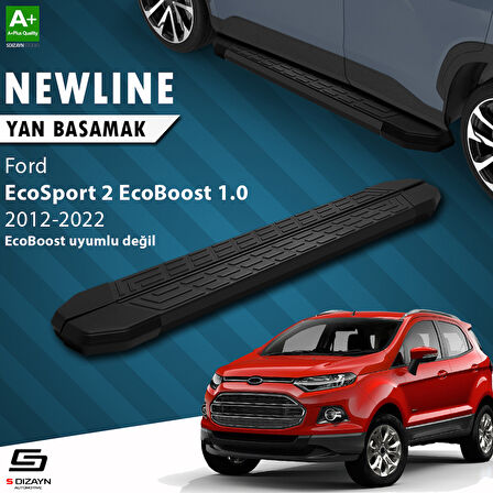 S-Dizayn Ford EcoSport 2 NewLine Siyah Yan Basamak 173 Cm 2012-2022 A+ Kalite