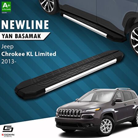 S-Dizayn Jeep Cherokee KL NewLine Krom Yan Basamak 173 Cm 2013-2023 A+ Kalite
