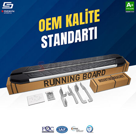 S-Dizayn Jeep Cherokee KL NewLine Krom Yan Basamak 173 Cm 2013-2023 A+ Kalite