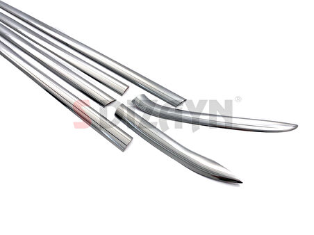 S-Dizayn Ford Fiesta Krom Cam Çıtası 8 Prç 2009-2017