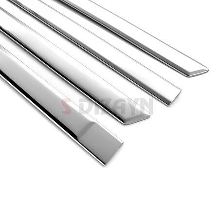 S-Dizayn Ford Fiesta Krom Yan Kapı Çıtası 4 Prç 2002-2006