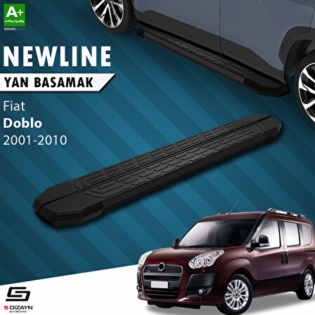 S-Dizayn Fiat Doblo NewLine Siyah Yan Basamak 183 Cm 2001-2010 A+ Kalite